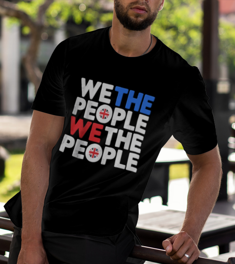 We The People UK British Flag Union Jack T-Shirt