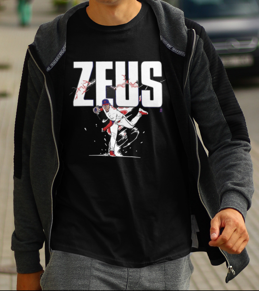 Zeus Jesus Luzardo Phillies Baseball Player Pitching T-Shirt