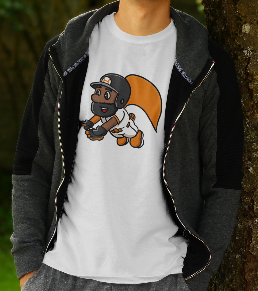 Super Baseball Bros Diving Catch Gamer Parody Superhero Player T-Shirt