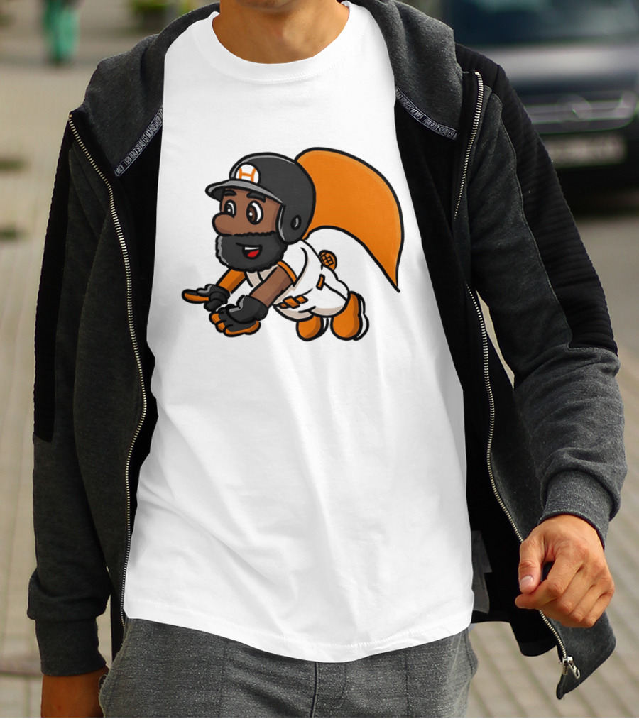 Super Baseball Bros Diving Catch Gamer Parody Superhero Player T-Shirt