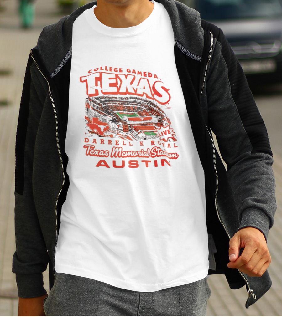 Texas Longhorns College Gameday Darrell K Royal Memorial Stadium Austin September 2026 T-Shirt