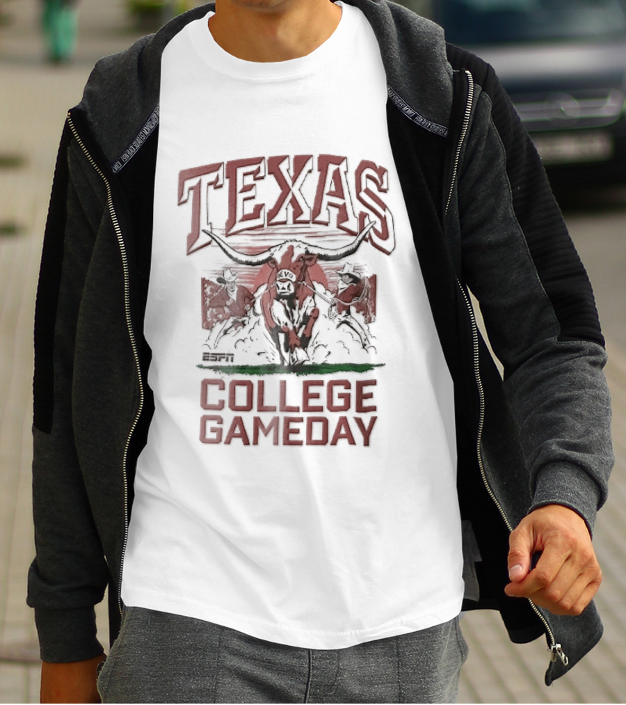 Texas Longhorns Bevo Bull NCAA College Gameday Arena T-Shirt