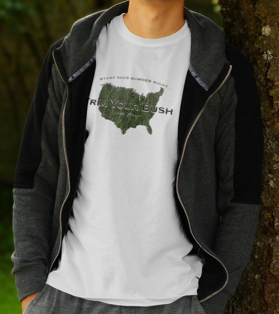 Start Your Summer Right Trim Your Bush Tori Amos USA Map T-Shirt