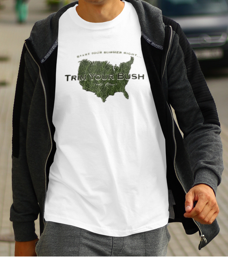 Start Your Summer Right Trim Your Bush Tori Amos USA Map T-Shirt