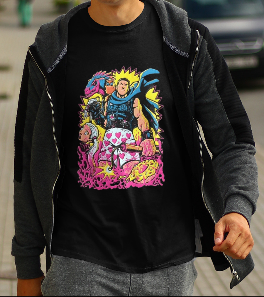 Goddamnit Donut Miss Me Matt Dinniman Neon Warrior Heart Boxers Dinosaur Cat T-Shirt