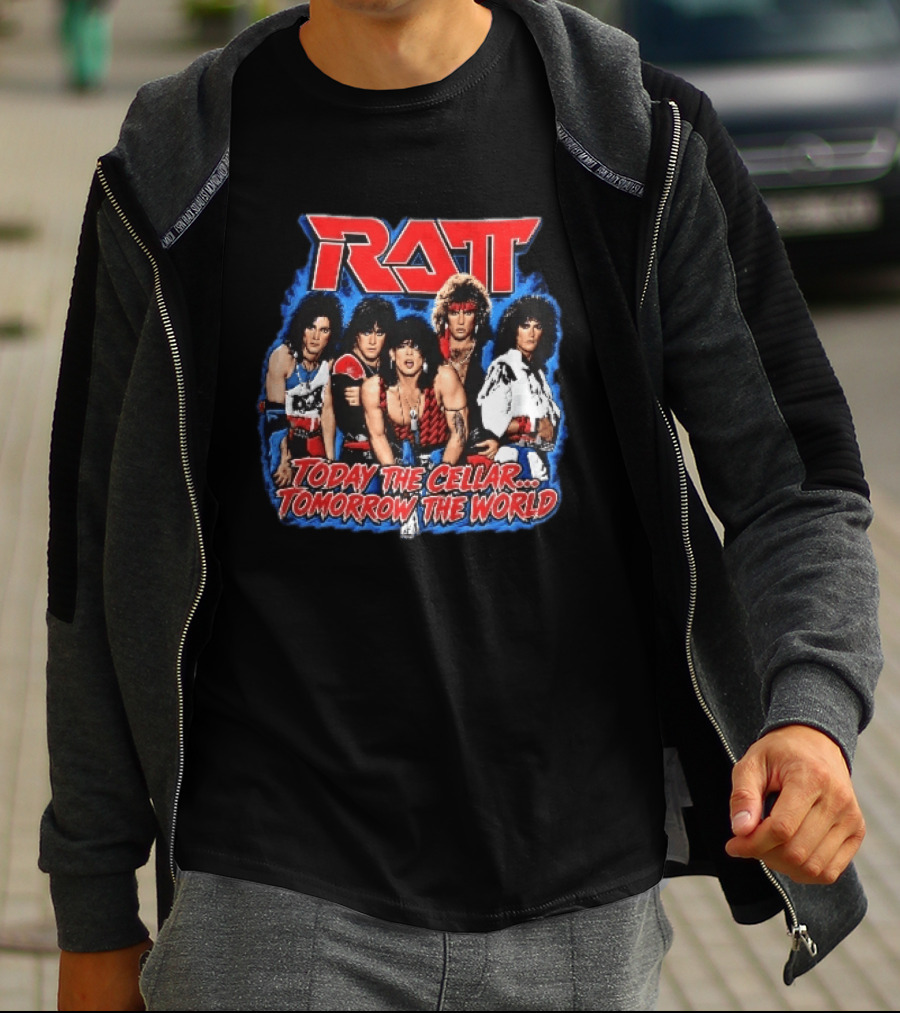 Ratt Band Today The Cellar Tomorrow The World Photo Blue Frame T-Shirt