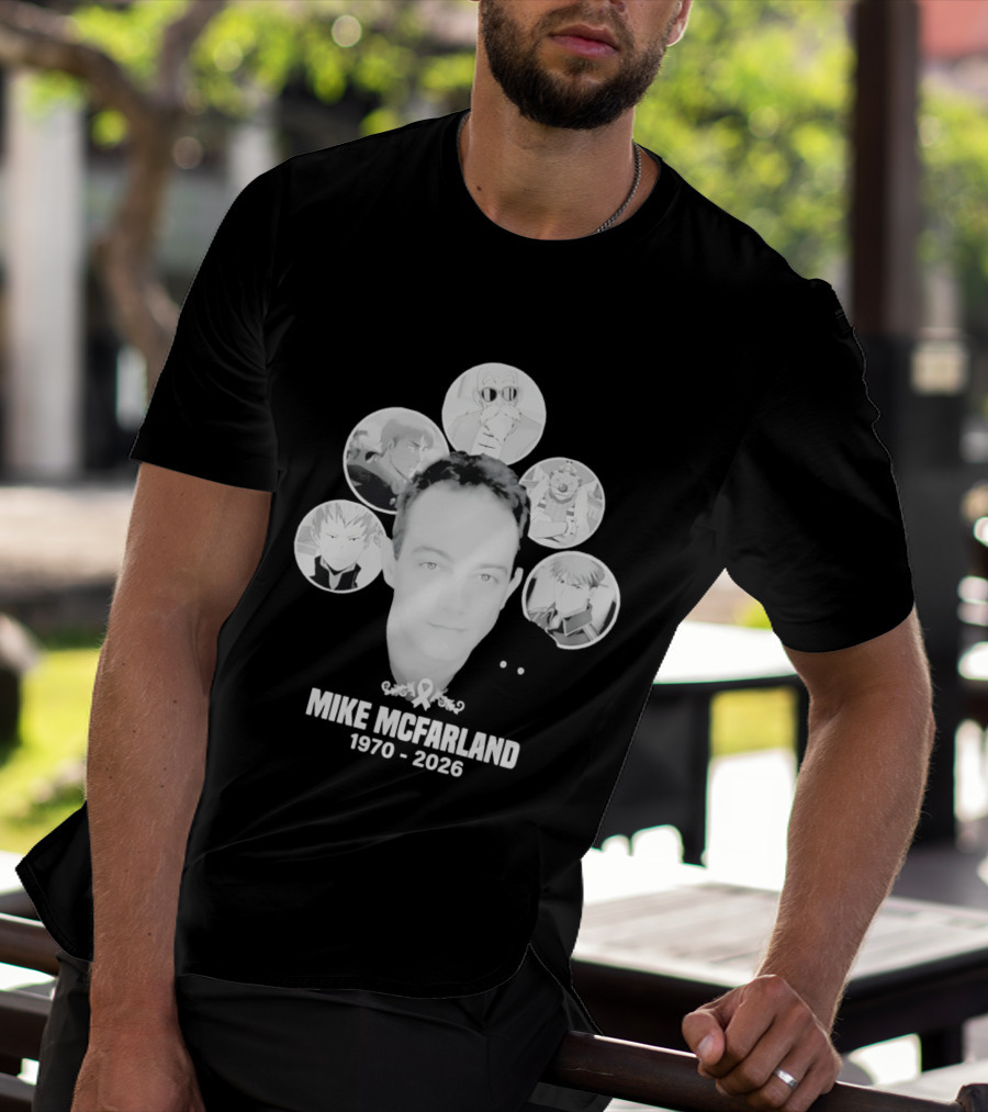 Mike McFarland 1970 2026 Anime Characters T-Shirt