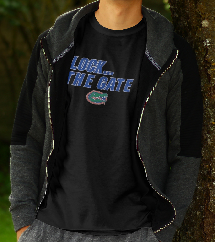 Florida Gators NCAA Lock The Gate Alligator Head T-Shirt