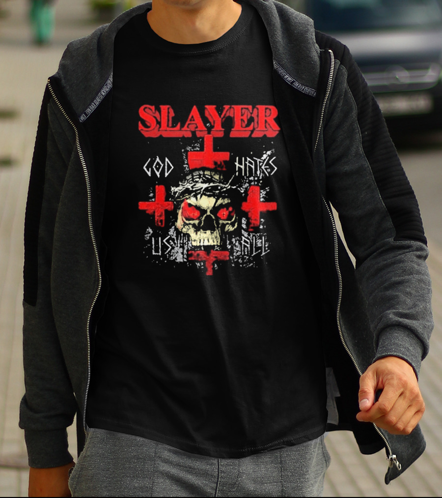 Slayer God Hates Us All Skull Cross 25th Anniversary T-Shirt