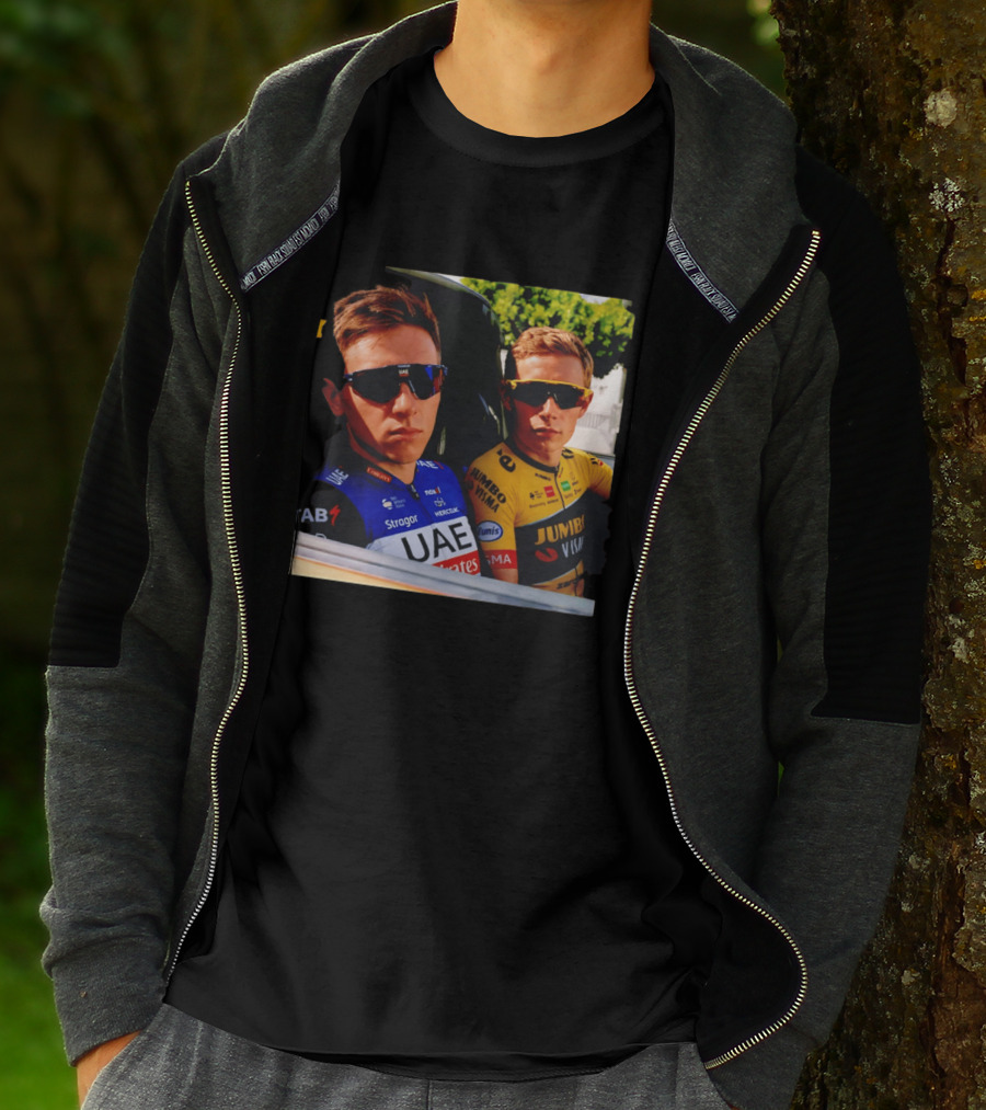 UAE Team Emirates And Jumbo Visma Cycling Rivals Tadej Pogačar Jonas Vingegaard T-Shirt