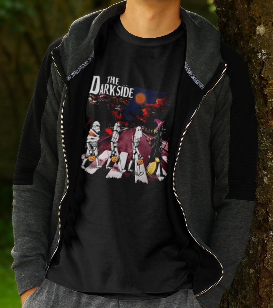 The Dark Side Star Wars Stormtroopers Darth Vader Halloween Pumpkin Parade T-Shirt
