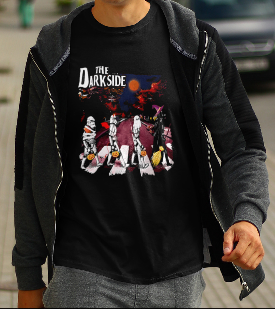 The Dark Side Star Wars Stormtroopers Darth Vader Halloween Pumpkin Parade T-Shirt