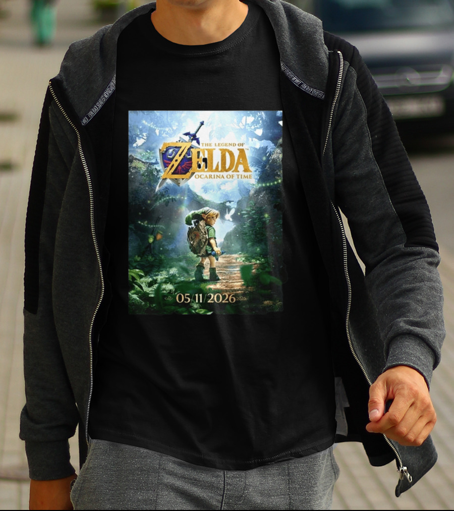 The Legend Of Zelda Ocarina Of Time 05/11/2026 Nitendo Switch 2 Release T-Shirt
