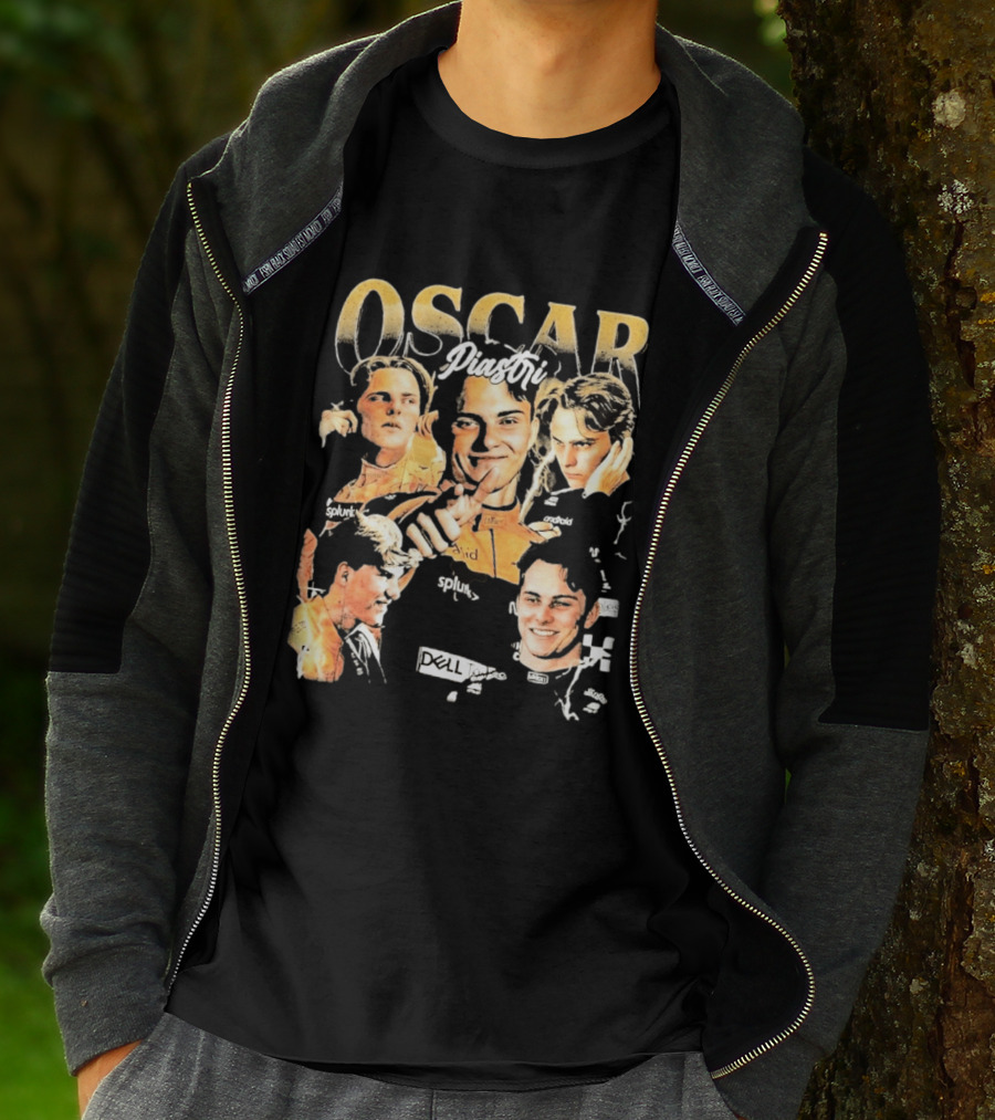 Oscar Piastri Splunk Dell Collage 2026 T-Shirt