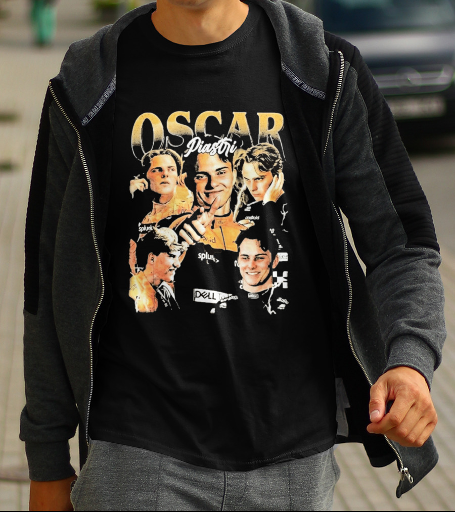 Oscar Piastri Splunk Dell Collage 2026 T-Shirt