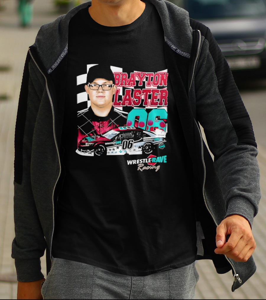 Brayton Laster Wrestle Rave Racing 06 Nascar T-Shirt