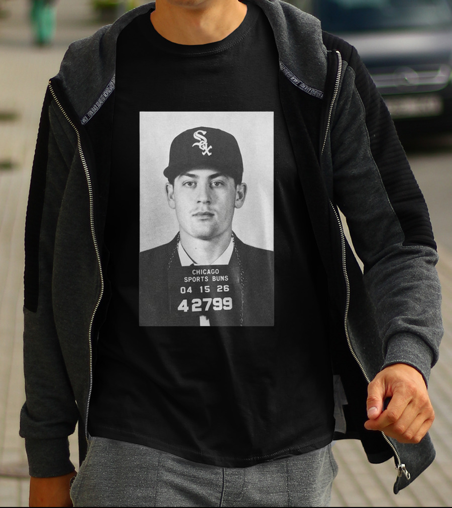 Tristan Peters Chicago Sports Bums Sam Antonacci White Sox Shot T-Shirt