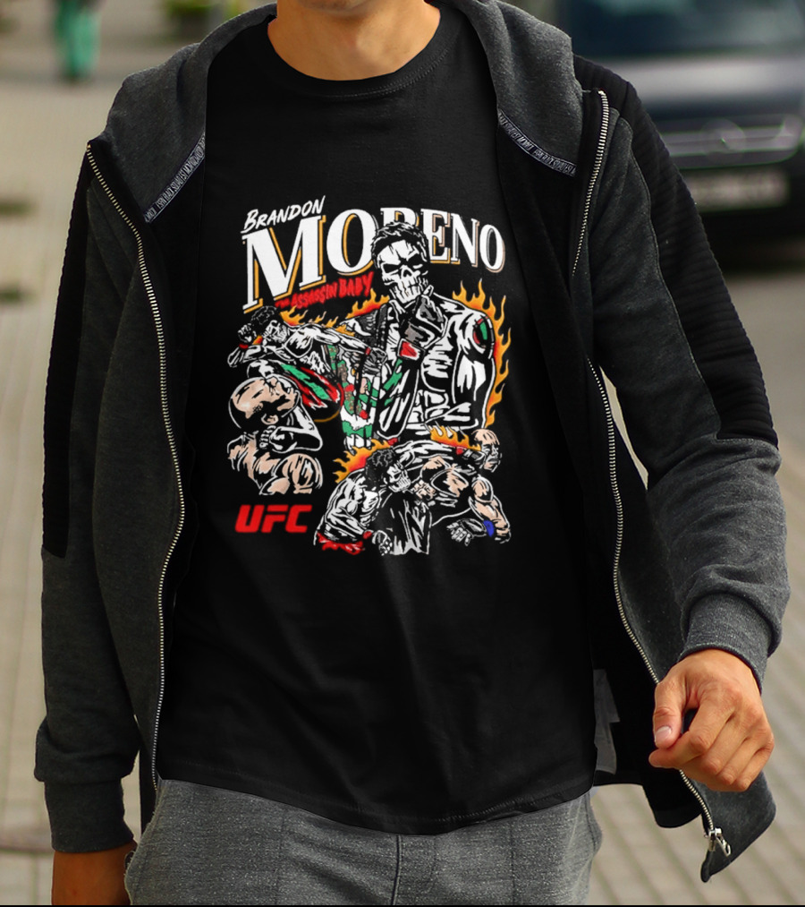 Brandon Moreno UFC Assassin Baby Flames Boxing 2026 T-Shirt