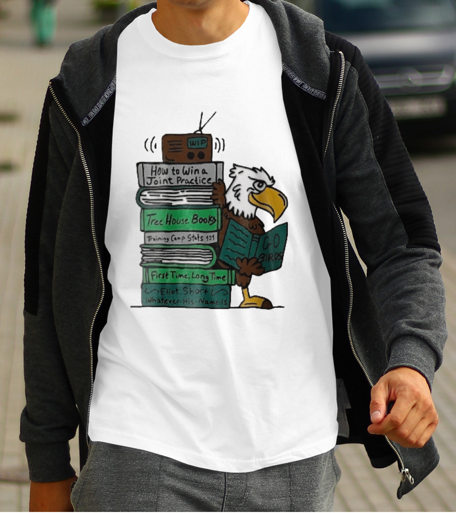 How To Win A Joint Practice Eliot Short Cartoon Eagle Go Birds Tree House Books T-Shirt