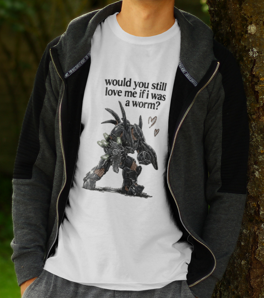 Halo Would You Still Love Me If I Was A Worm Hunter Heavy Armor Hearts T-Shirt