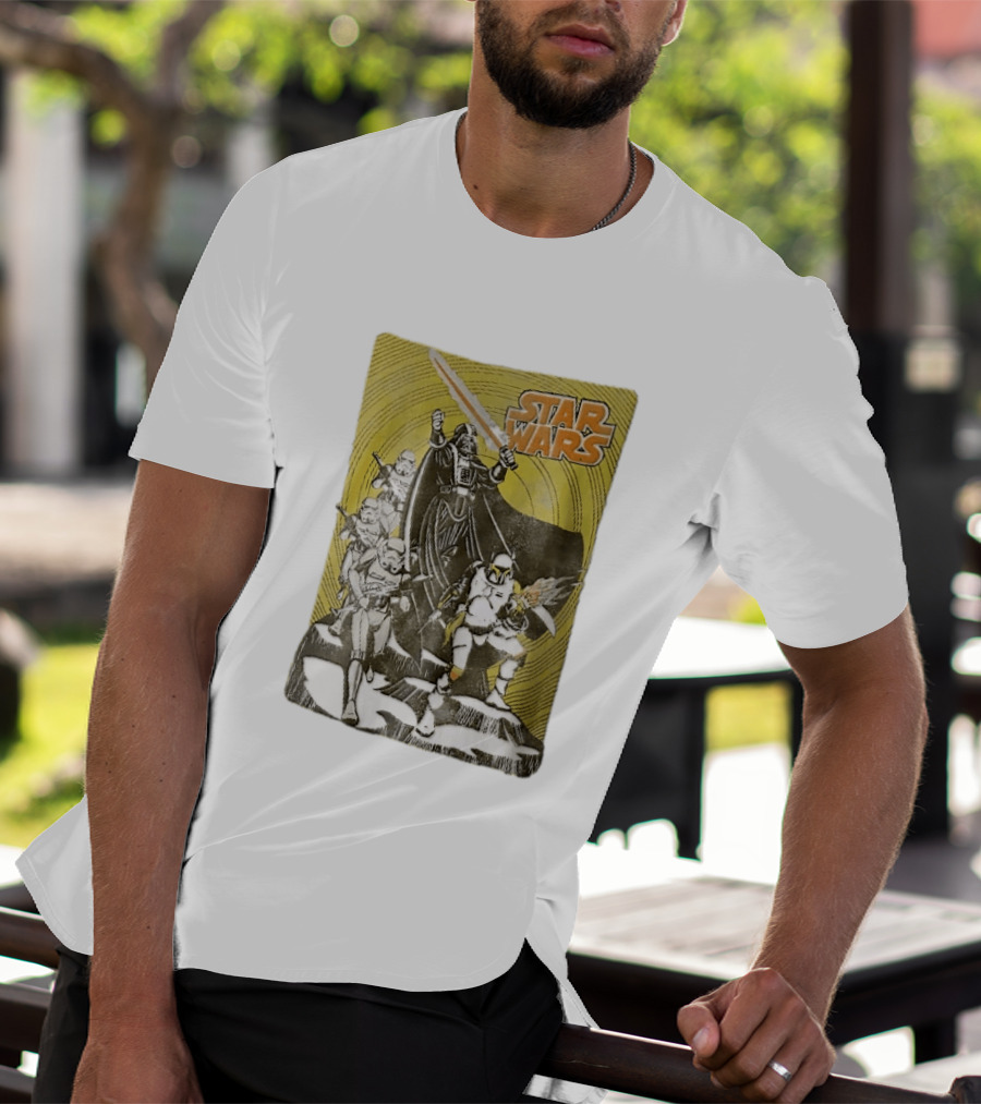 Star Wars Darth Vader Boba Fett Stormtroopers Comic Cover T-Shirt