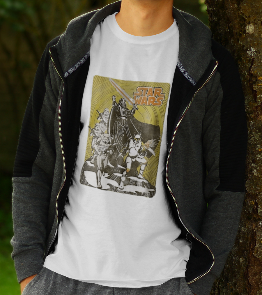 Star Wars Darth Vader Boba Fett Stormtroopers Comic Cover T-Shirt