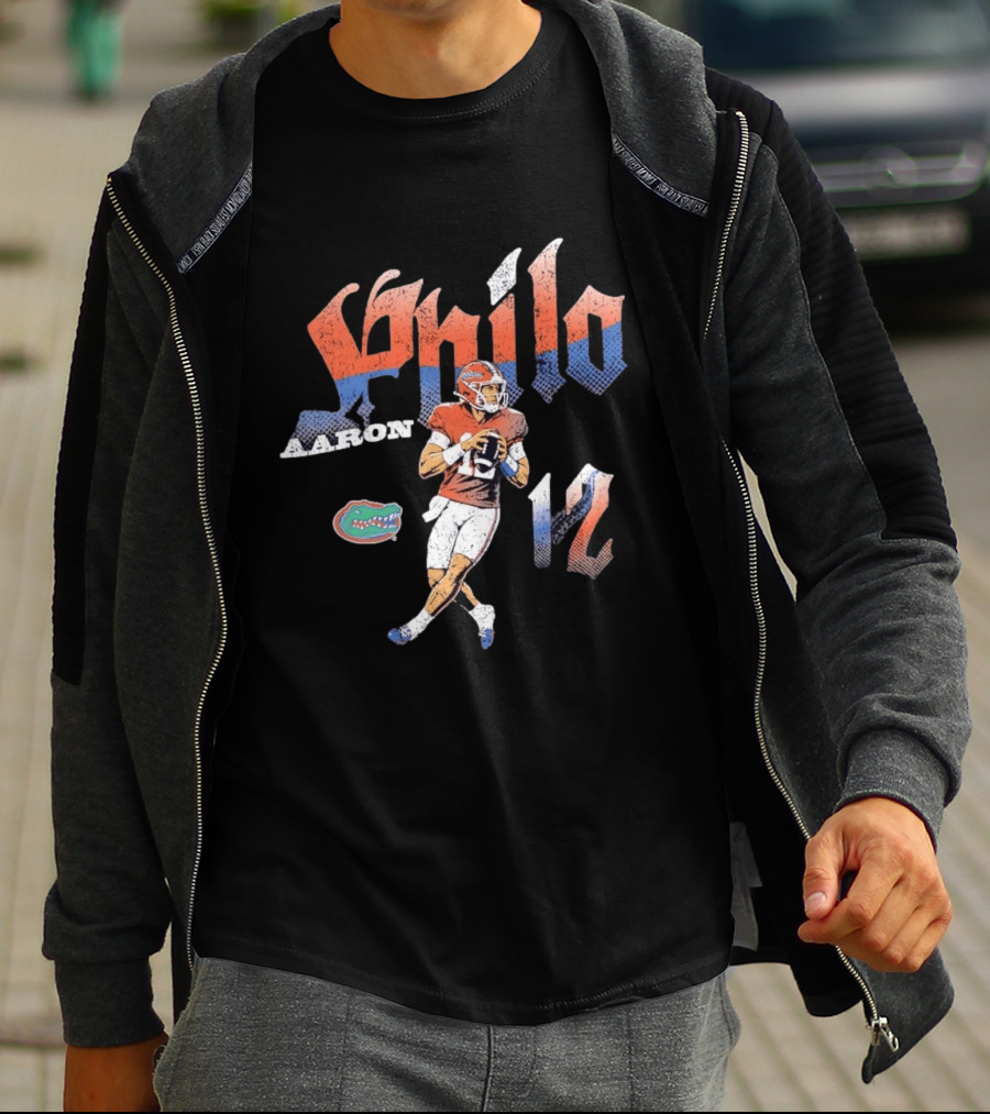 Aaron Philo No 12 Florida Gators Football Player T-Shirt