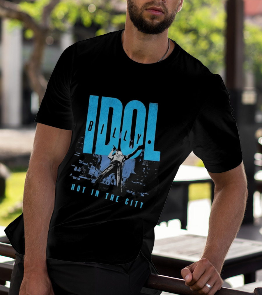 Billy Idol Hot In The City Las Vegas Show 2026 T-Shirt