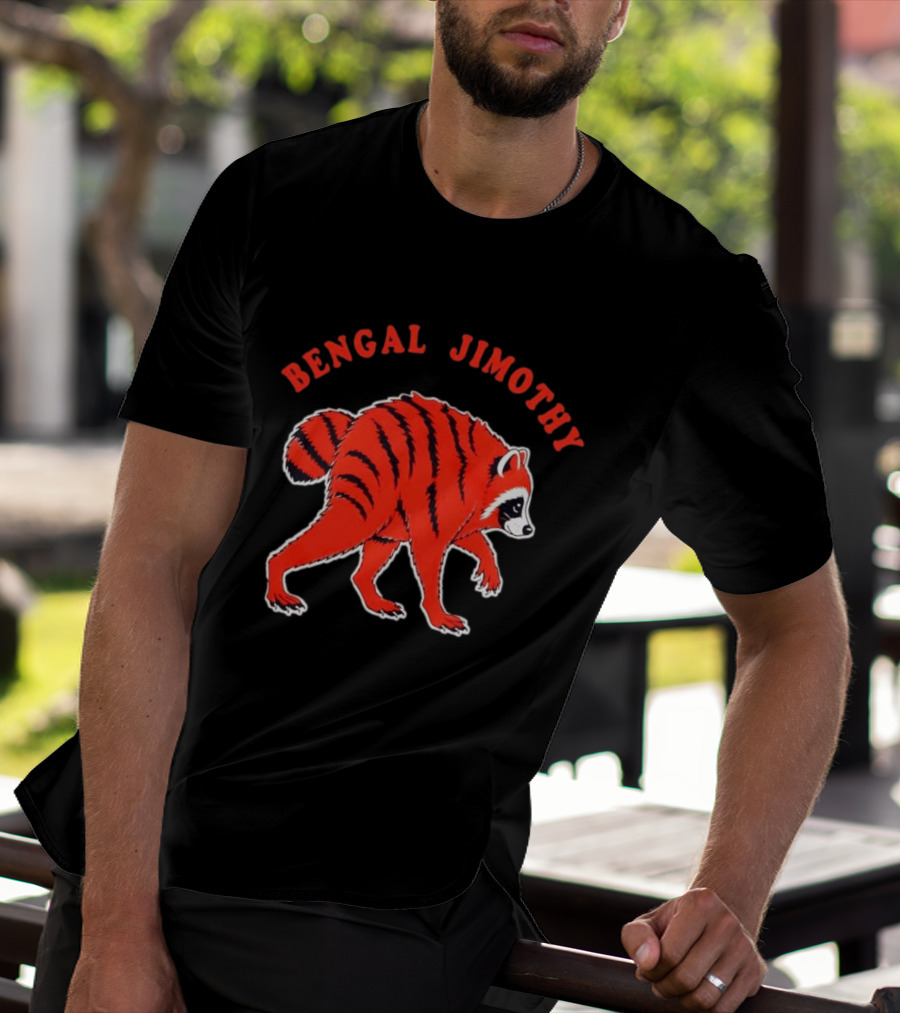 Bengal Jimothy Raccoon Cincinnati Bengals Fan T-Shirt