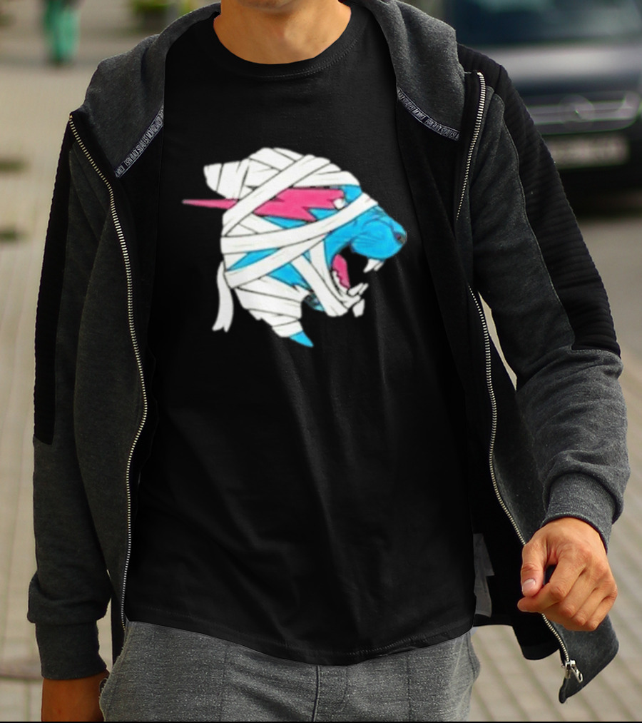 Mrbeast Mummy Panther Wrapped Beast Head T-Shirt
