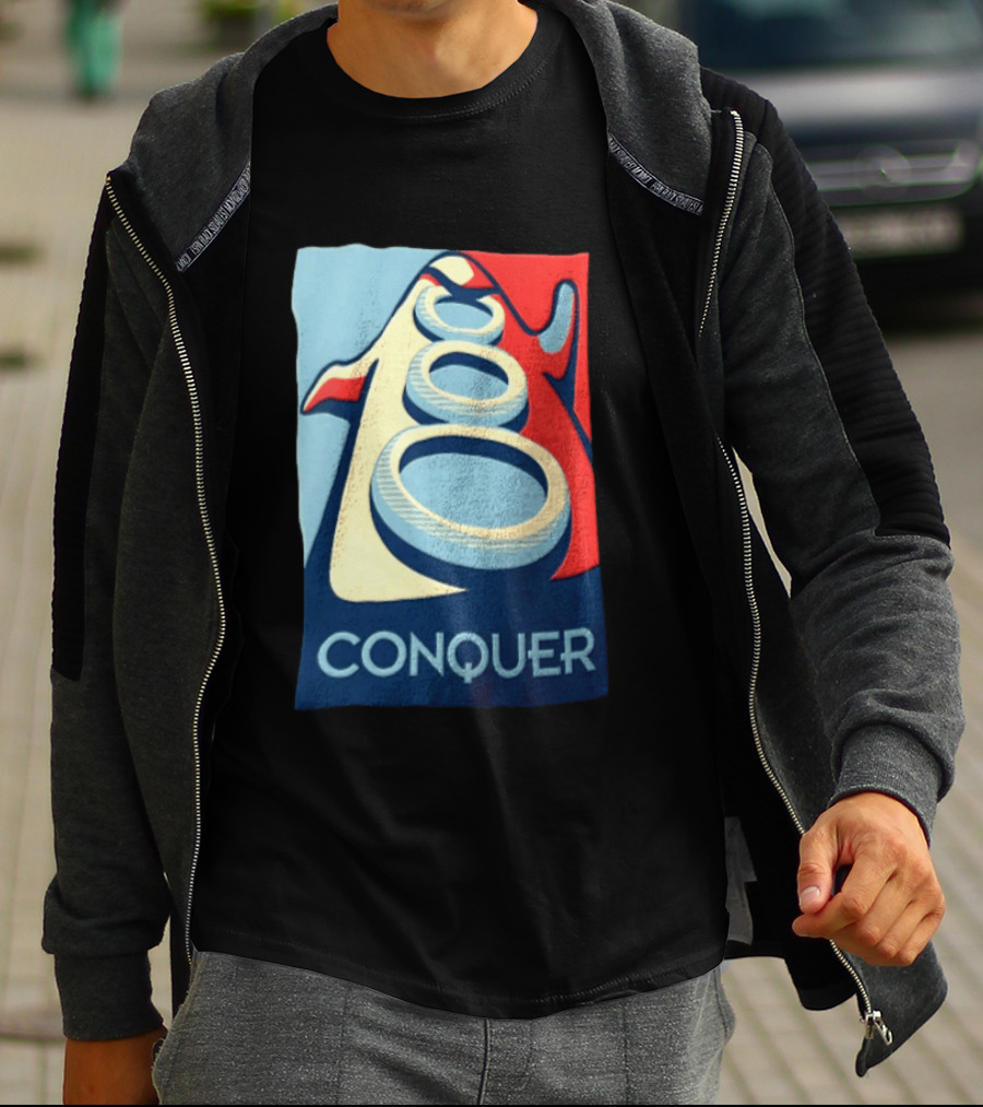 Conquer Penguin Three Rings T-Shirt
