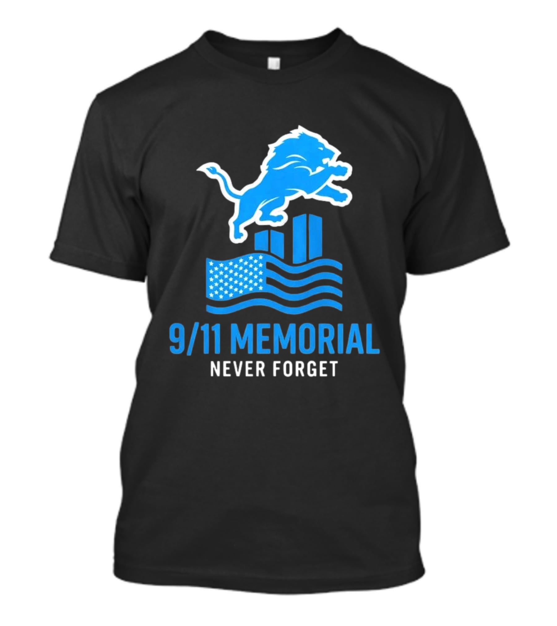 Detroit Lions 9/11 Memorial Never Forget 2026 T-Shirt