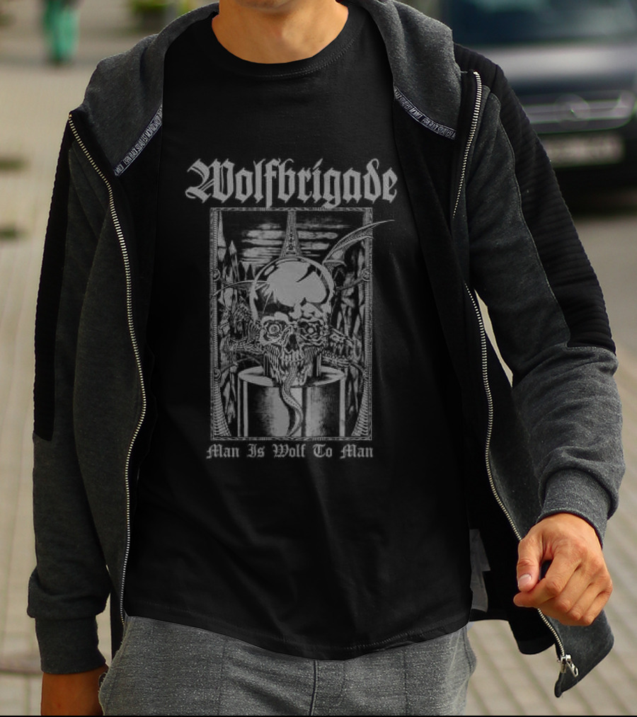 Wolfbrigade Man Is Wolf To Man Indiemerch Shop T-Shirt