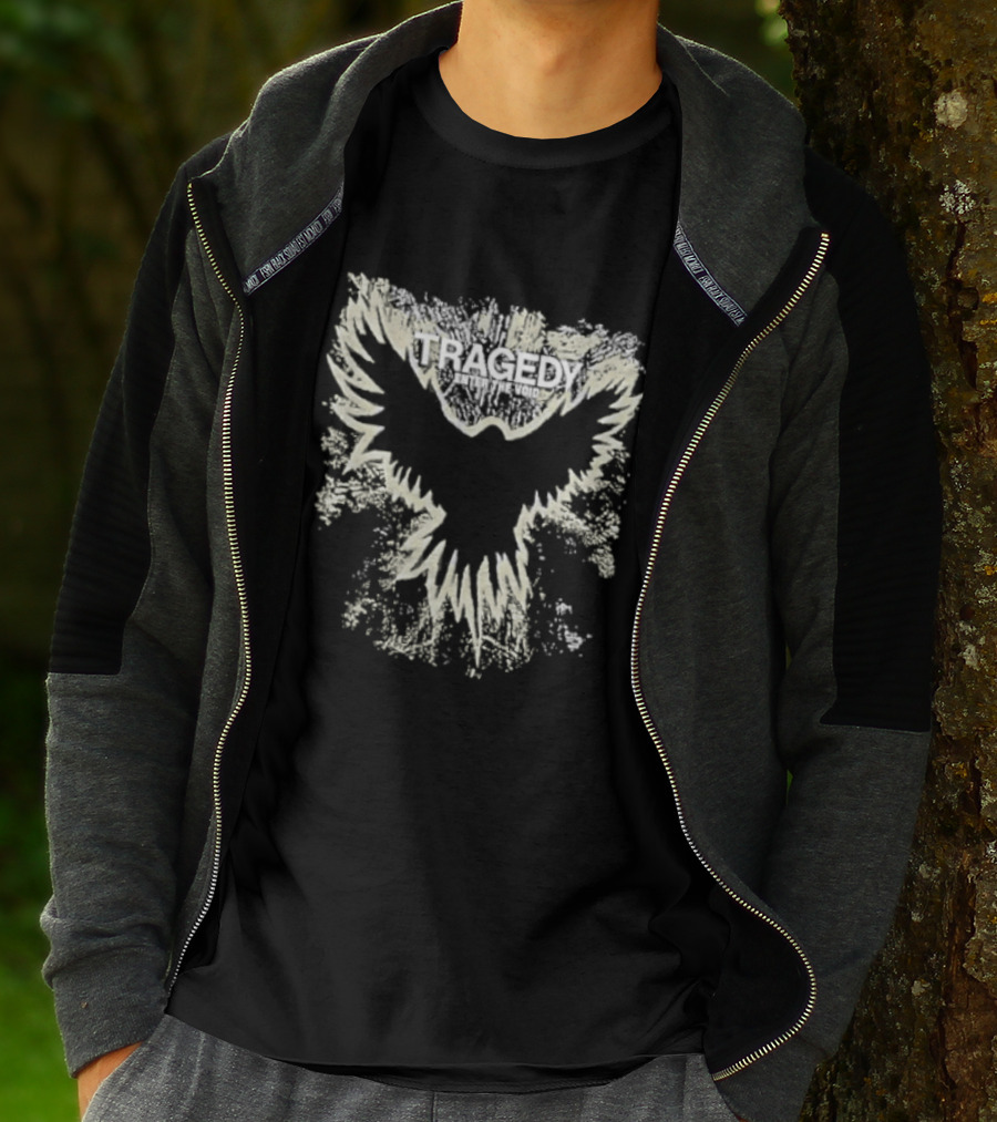 Original Tragedy Band Enter The Void Raven Bird Wings Spread T-Shirt