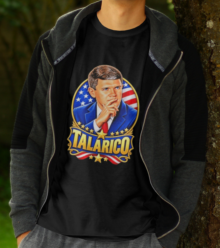 Talarico Presidential Style With American Flag T-Shirt