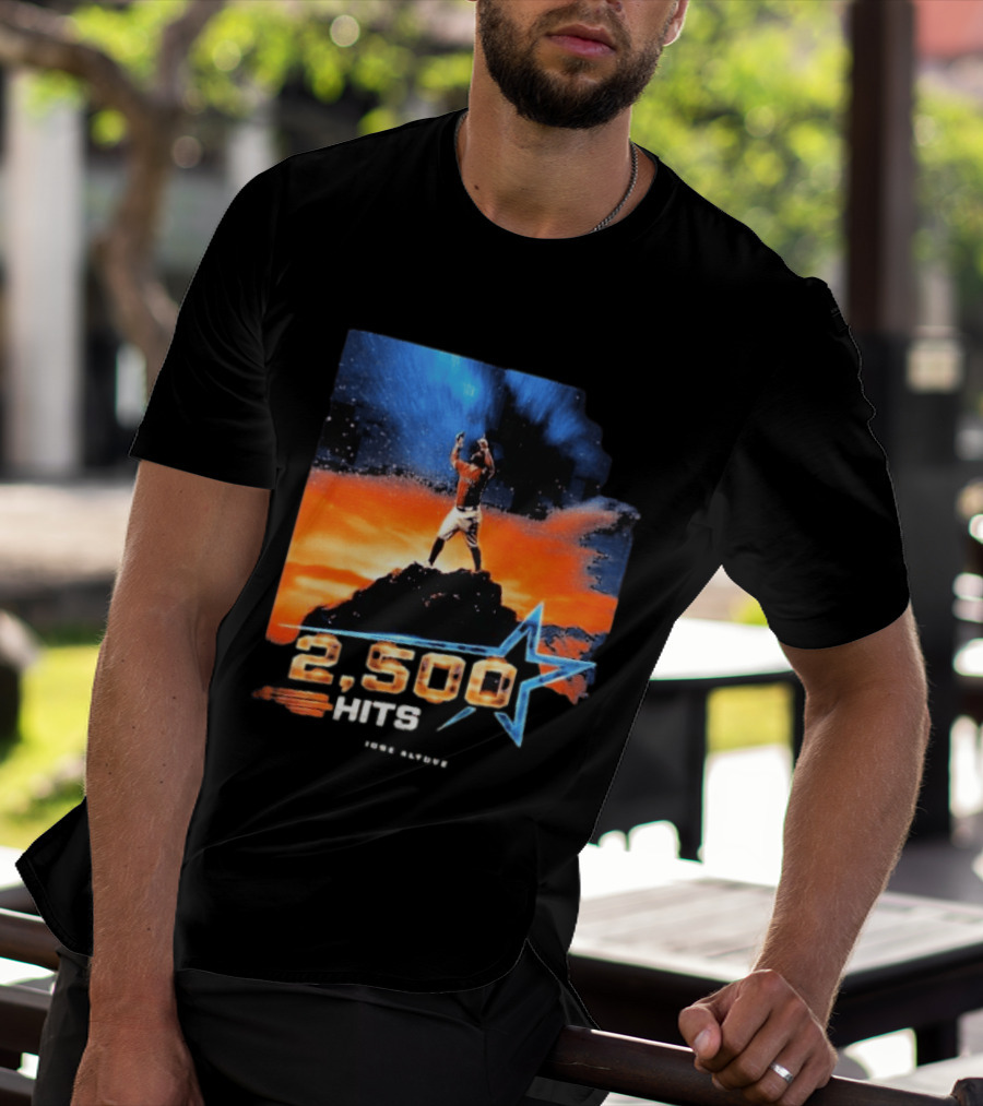 Jose Altuve 2500 Hits Milestone Houston Astros MLB T-Shirt