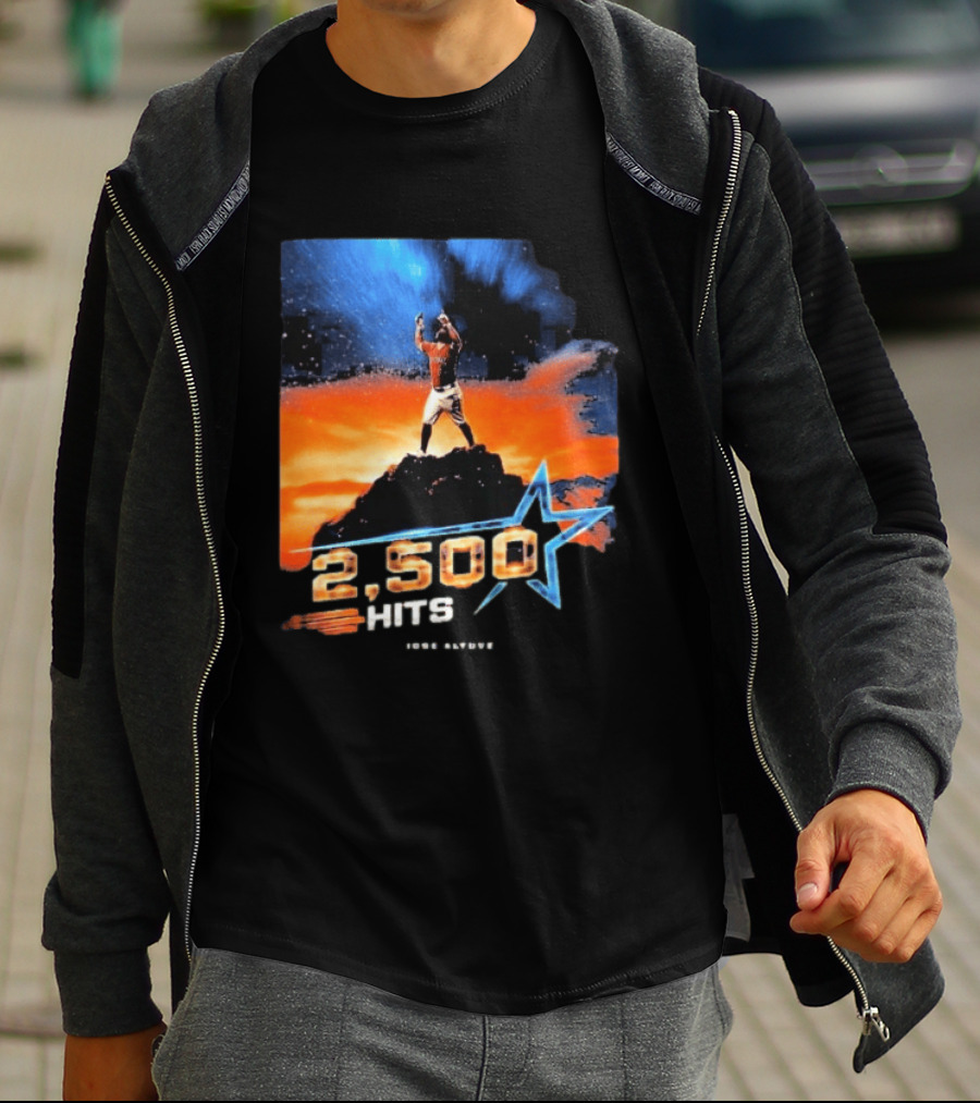 Jose Altuve 2500 Hits Milestone Houston Astros MLB T-Shirt