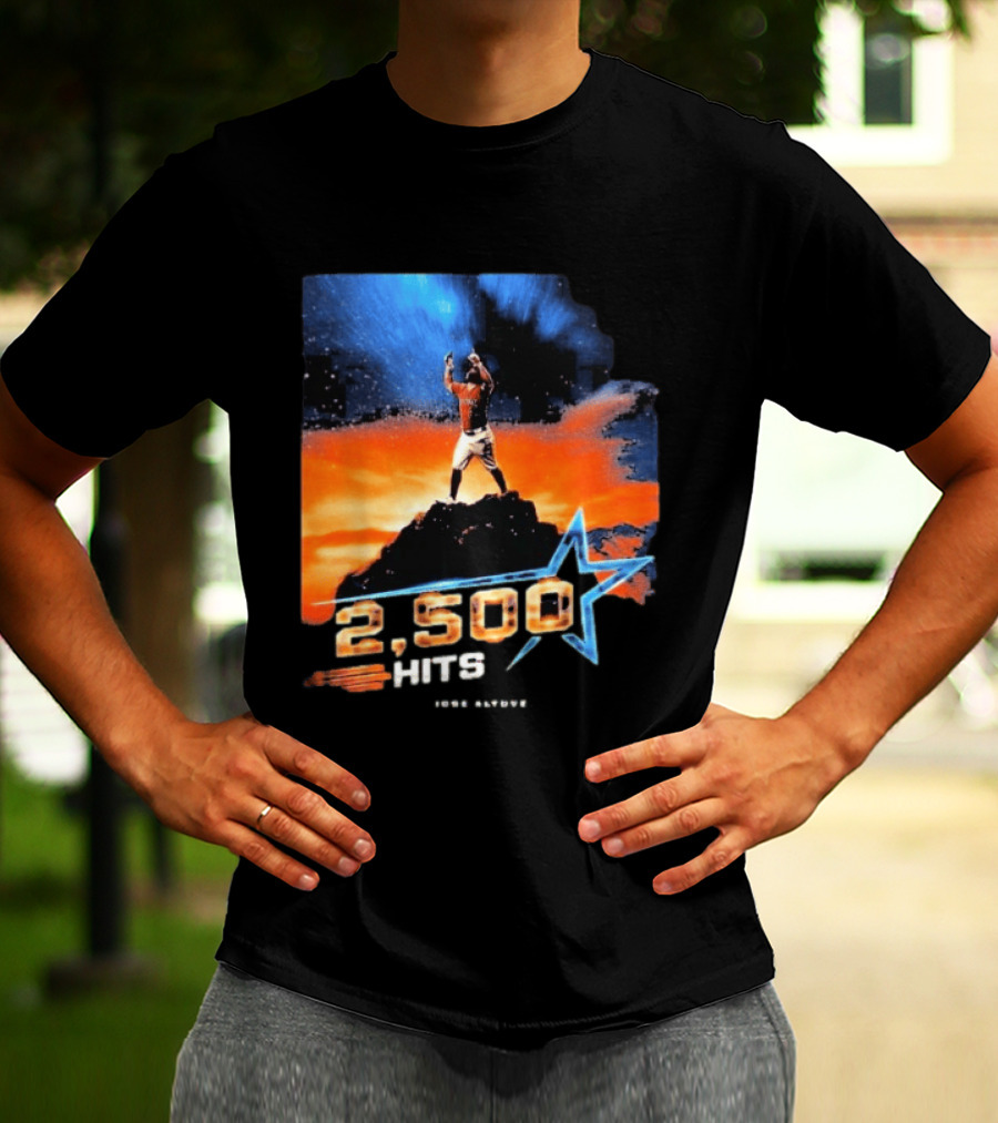 Jose Altuve 2500 Hits Milestone Houston Astros MLB T-Shirt