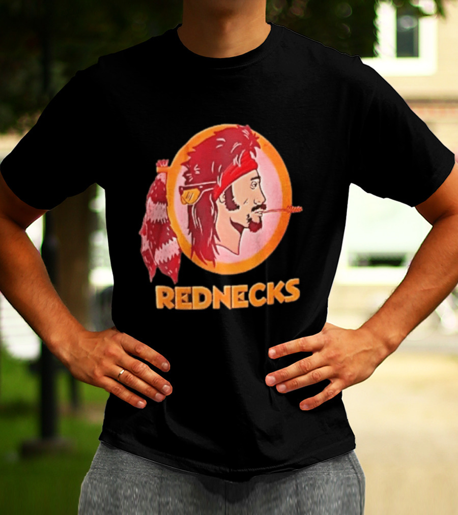 Rednecks Mullet Man Bandana Coonskin Tail Original Washington Alternative T-Shirt