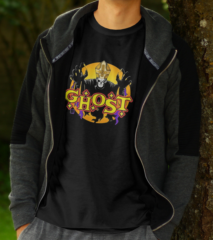 Ghost Band Spirit Halloween Collaboration Skull And Cross T-Shirt