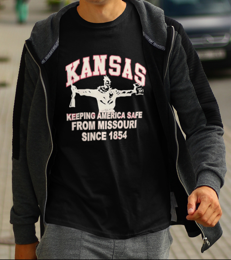 Kansas Keeping America Safe From Missouri Since 1854 Wizard Of Oz T-Shirt