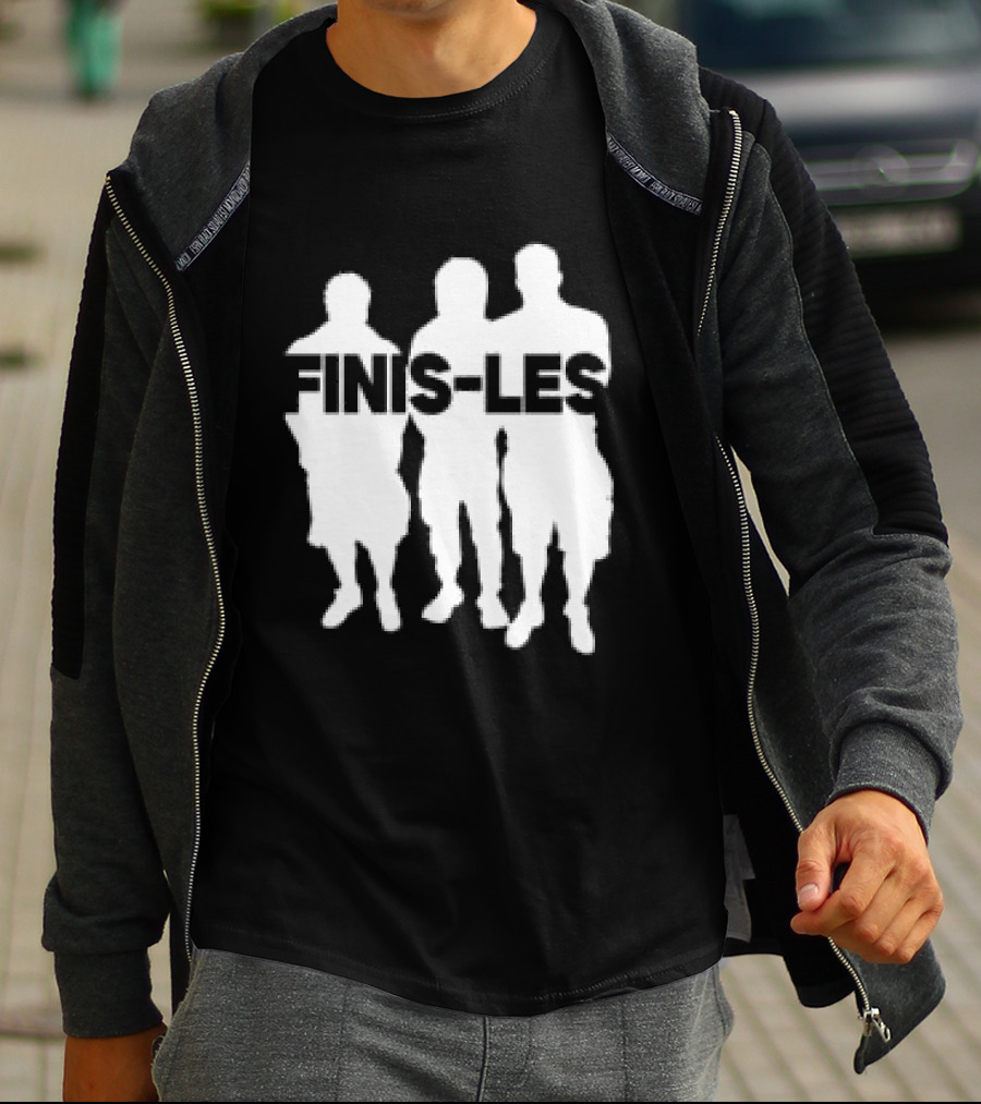 La Feve Store Finis Les Bold Figures White Silhouette Group T-Shirt