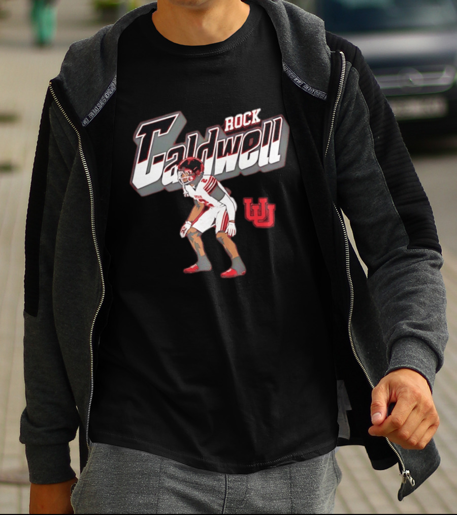 Utah Utes Rock Caldwell Football Number 2 Player U T-Shirt