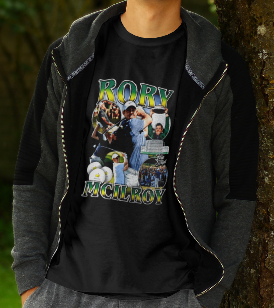 Rory McIlroy Flip The Script Golf Masters Tournament Highlights And Victories T-Shirt