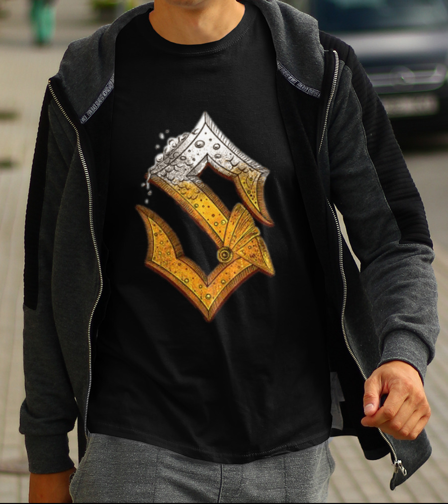 Sabaton Store Noch Ein Bier 2026 Letter S Beer Foam T-Shirt
