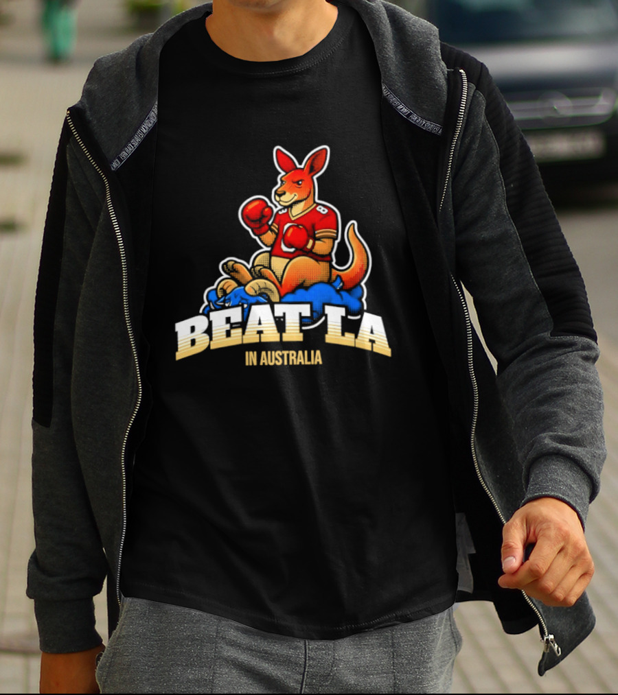 San Francisco 49ers Beat LA Kangaroo In Australia T-Shirt