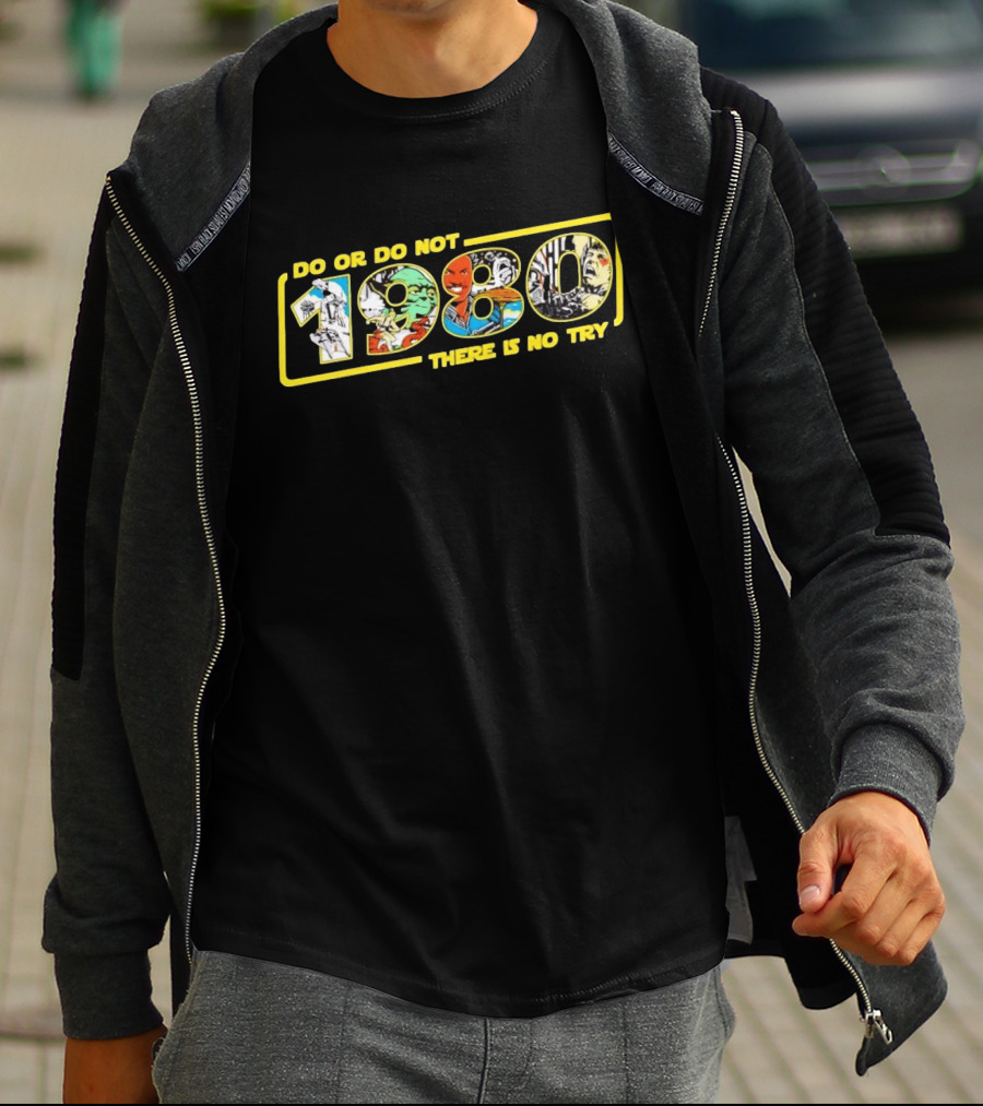 Star Wars Do Or Do Not 1980 There Is No Try Collage T-Shirt