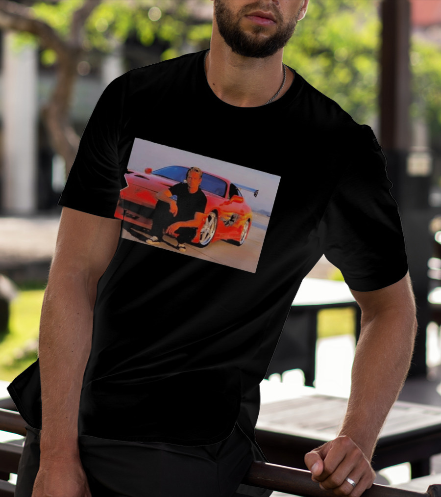 Dad Birthday Paul Walker Nissan Skyline R34 Father's Day Racing Fan T-Shirt