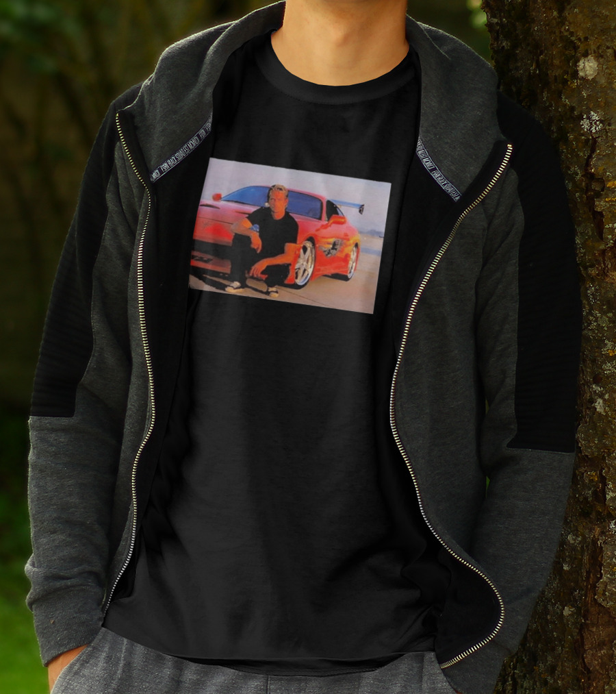 Dad Birthday Paul Walker Nissan Skyline R34 Father's Day Racing Fan T-Shirt