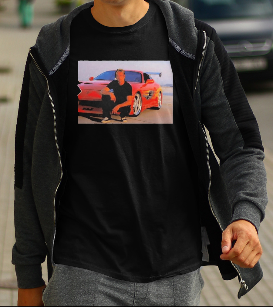 Dad Birthday Paul Walker Nissan Skyline R34 Father's Day Racing Fan T-Shirt